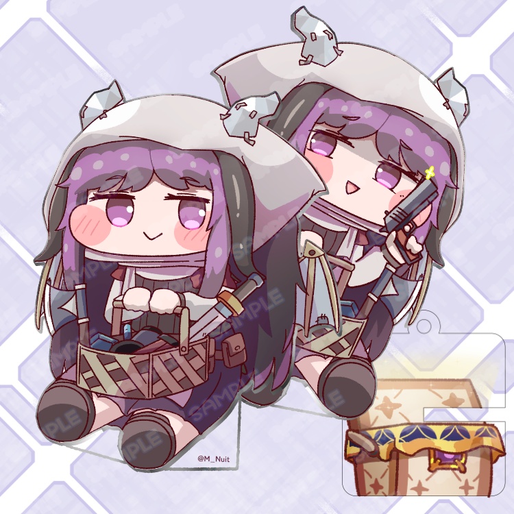 【アクキー＆アクスタ】シスト お座り＆おでかけ両面アクキー+アクスタ【トリッカル】