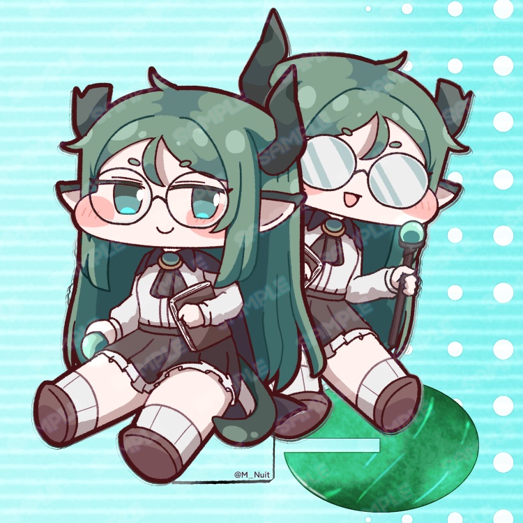 【アクキー＆アクスタ】ジェイド お座り＆おでかけ両面アクキー+アクスタ【トリッカル】
