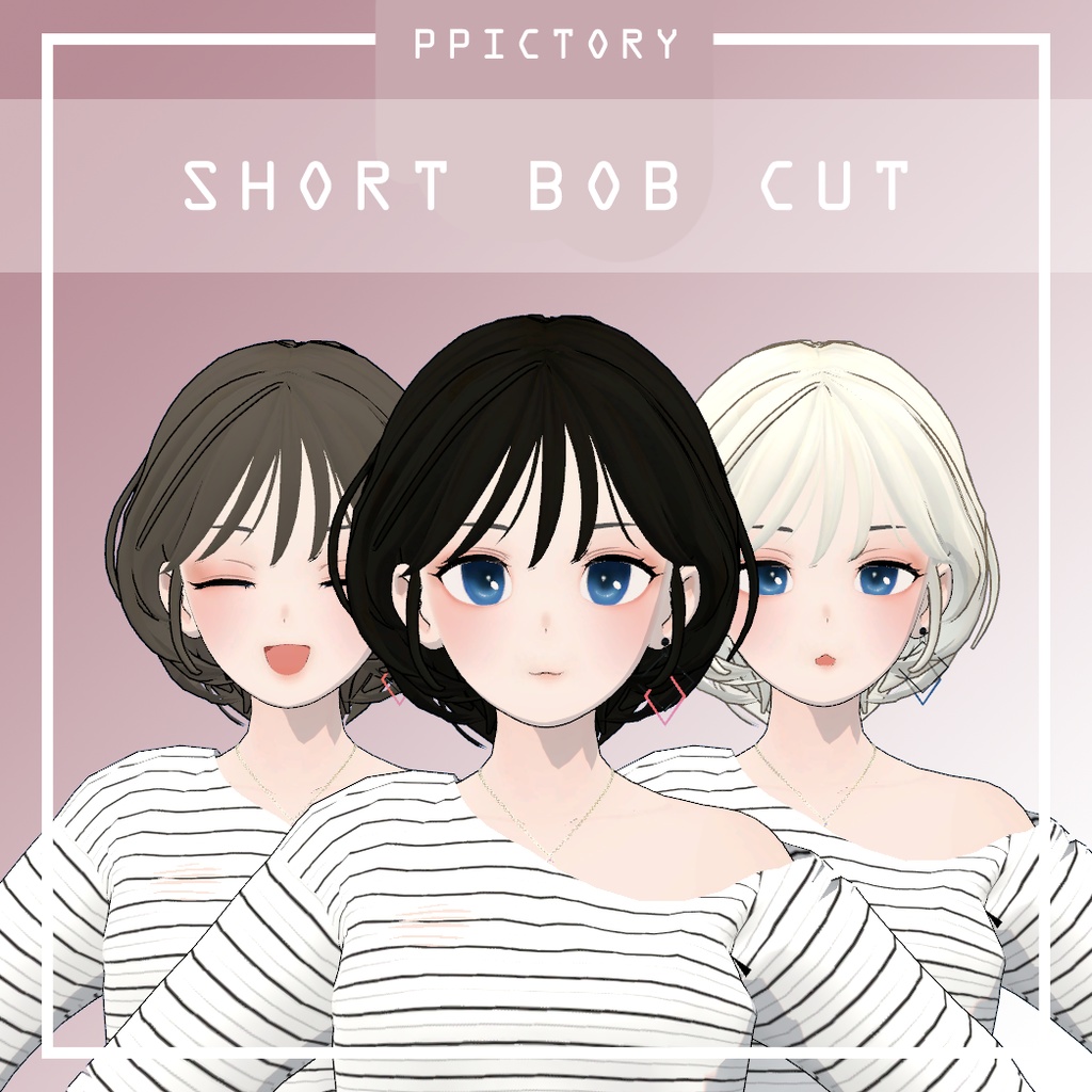 【Grus用】 Short Bob Cut Hair