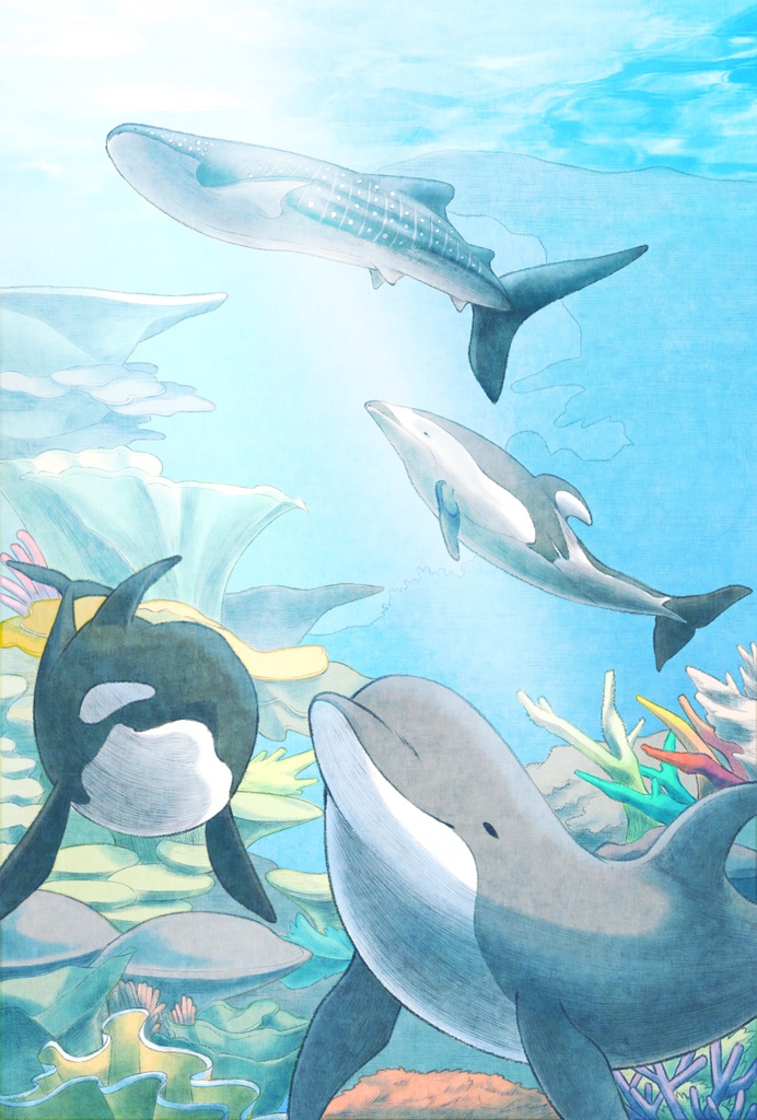 海底の楽園ポストカード
