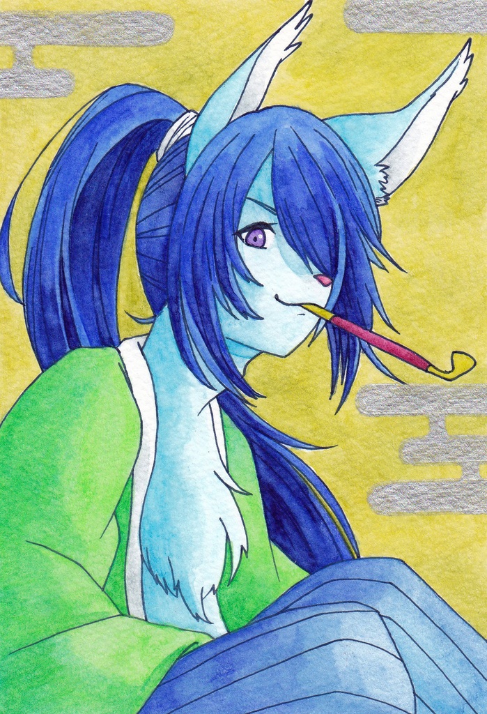 ポスカサイズ創作キャライラスト