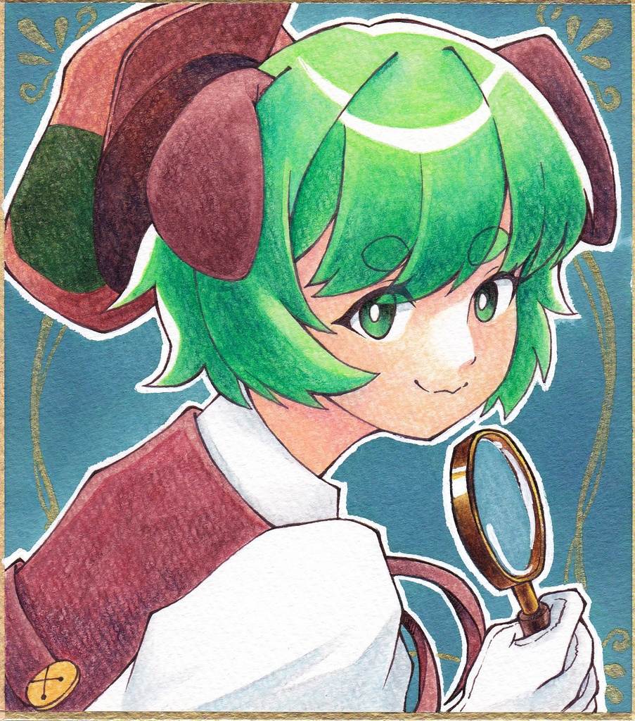 犬探偵ちゃん　色紙原画