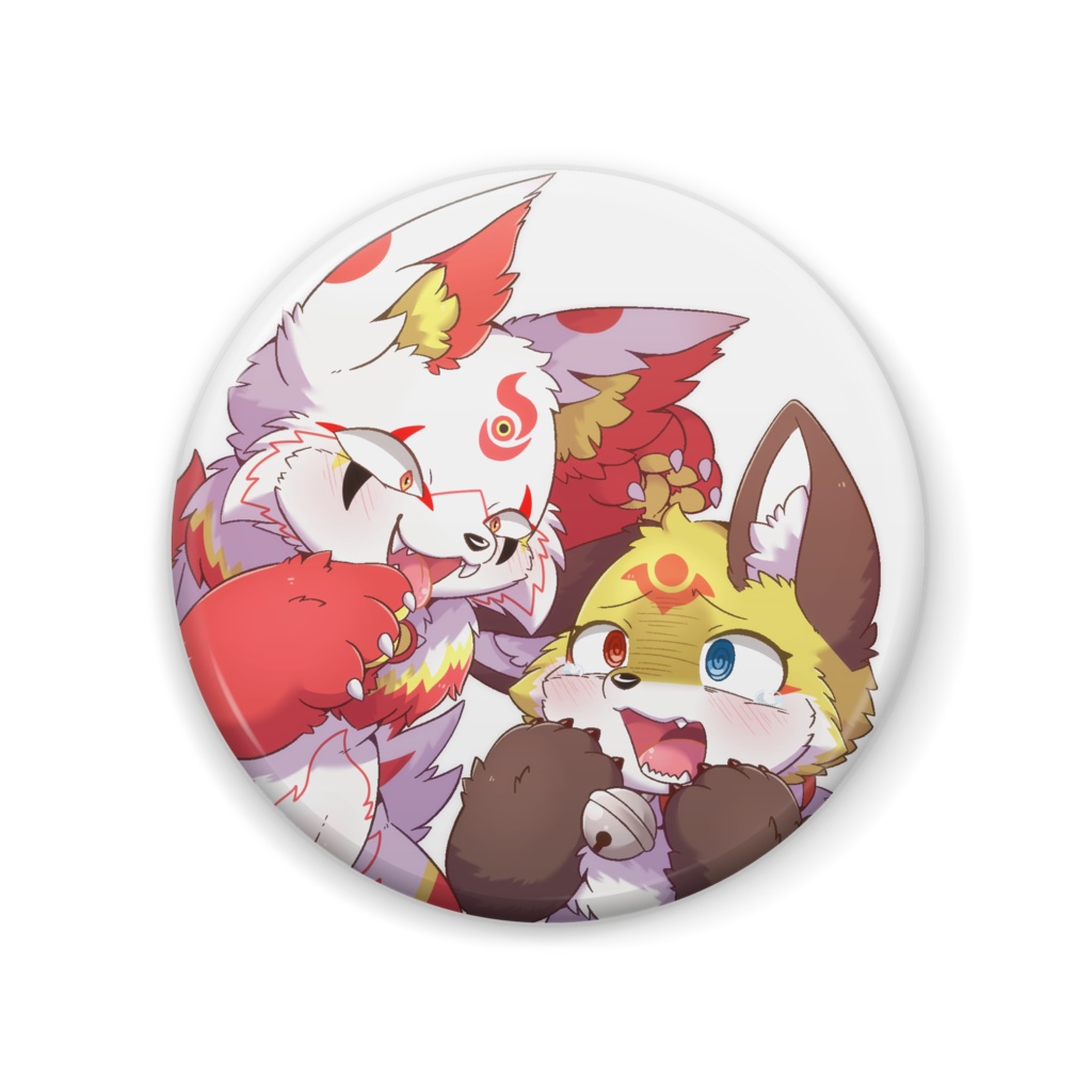 いちびと白いちのアイコン缶バッジ