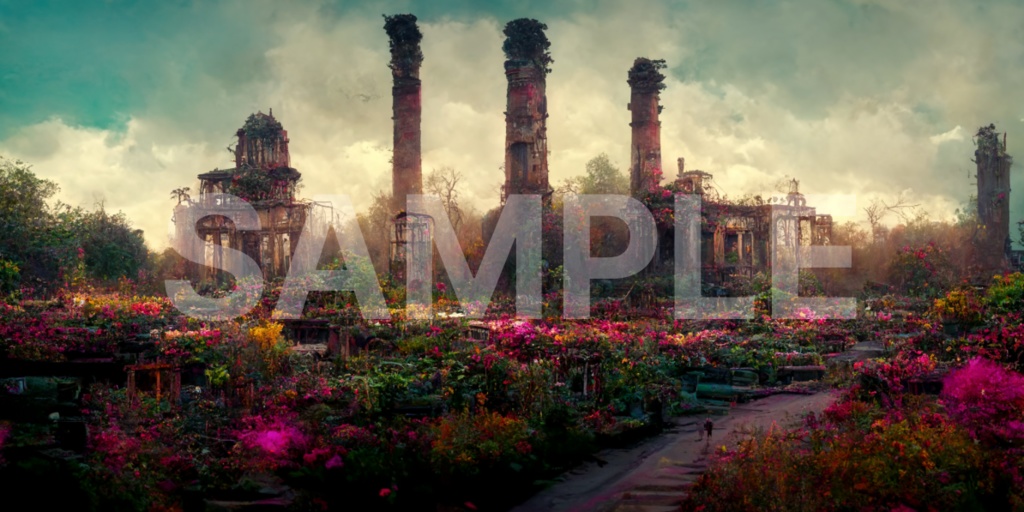 「廃墟植物園」画像　2枚セット