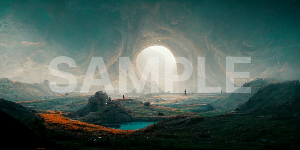 「広大な大地」画像　６枚セット