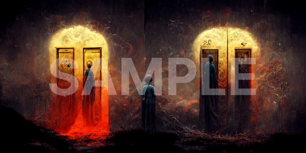 「運命の扉」画像　９枚セット