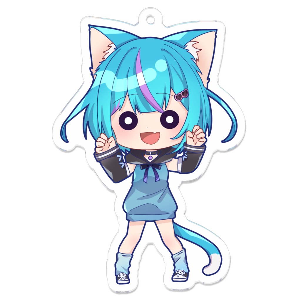白神さとねSD版キーホルダー(ぽんこつ表情)