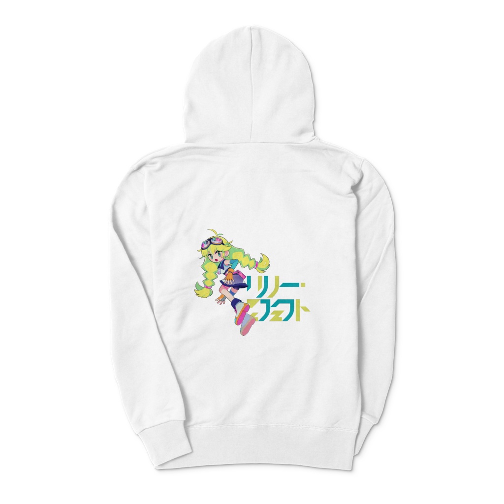 リリーエフェクト ジップパーカー ホワイト