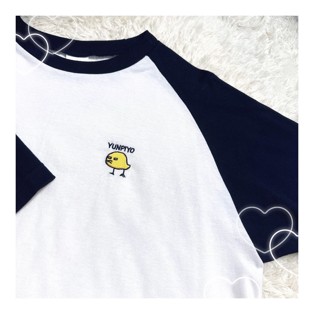 ゆんぴよTシャツ　刺繍入り
