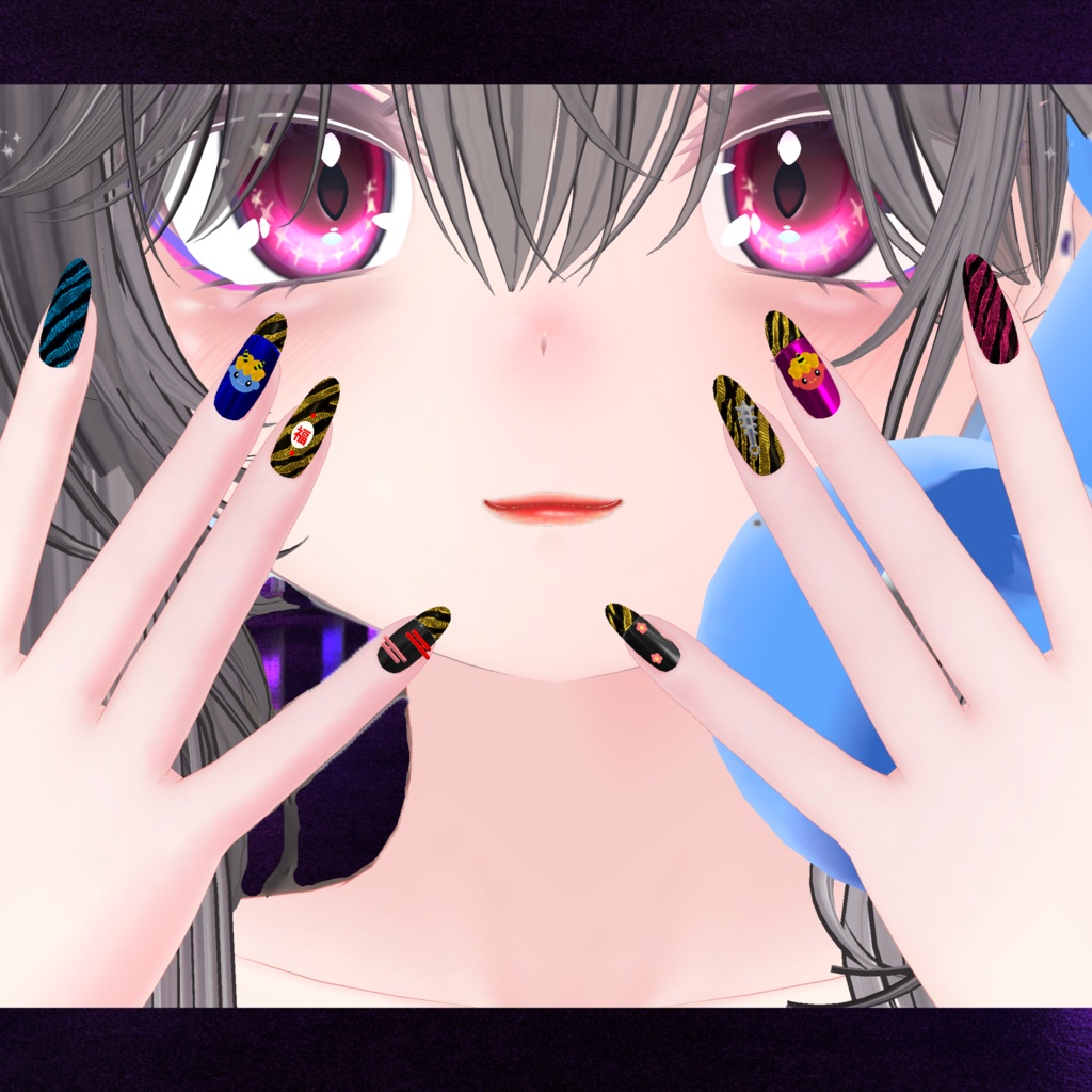 ☆節分 おとな鬼Nail☆おまけつき!【MDollnail対応】#tflersMe