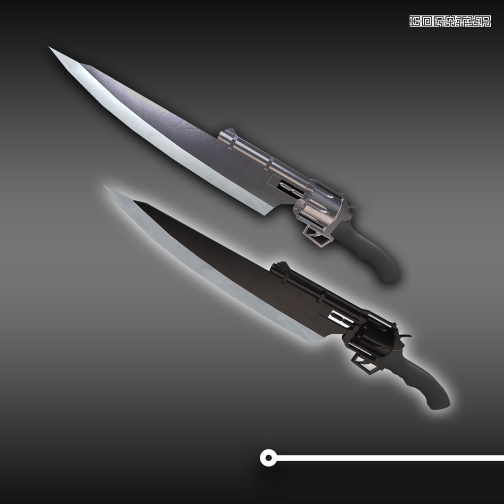 【VRC向け3Dモデル】ガンブレード「Bogatyr-ボガティリ-」