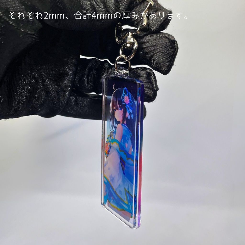 【※2月14日まで】短冊オーバーレイアクリルキーホルダー / 6周年記念