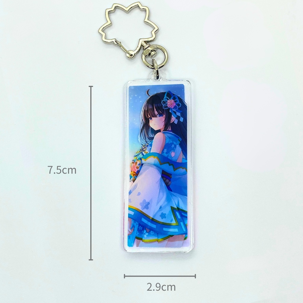 【※2月14日まで】短冊オーバーレイアクリルキーホルダー / 6周年記念