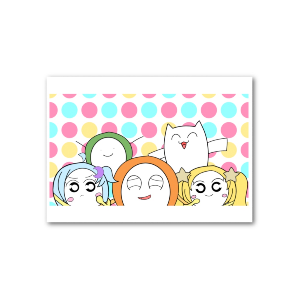「おかしなマンガ」フォト風イラストカード 1