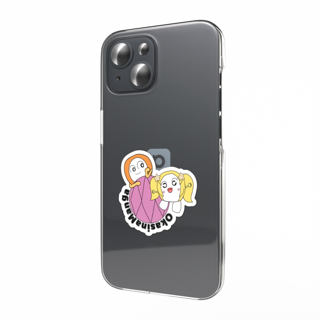 「おかしなマンガ」ポンチ&ひかのちゃんのスマホステッカー