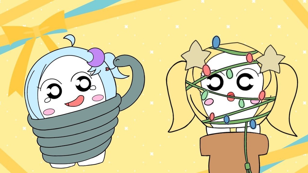 「おかしなマンガ」ぐるぐる巻き絵02 フォト風カード