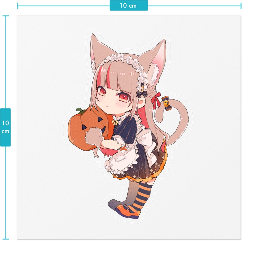 ハロウィンゆなっこステッカー