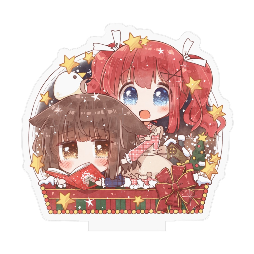 クリスマスなアクリルフィギュア