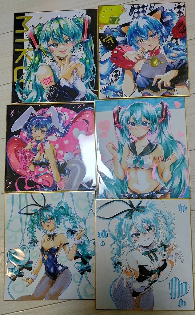 リクエスト色紙【中サイズ】