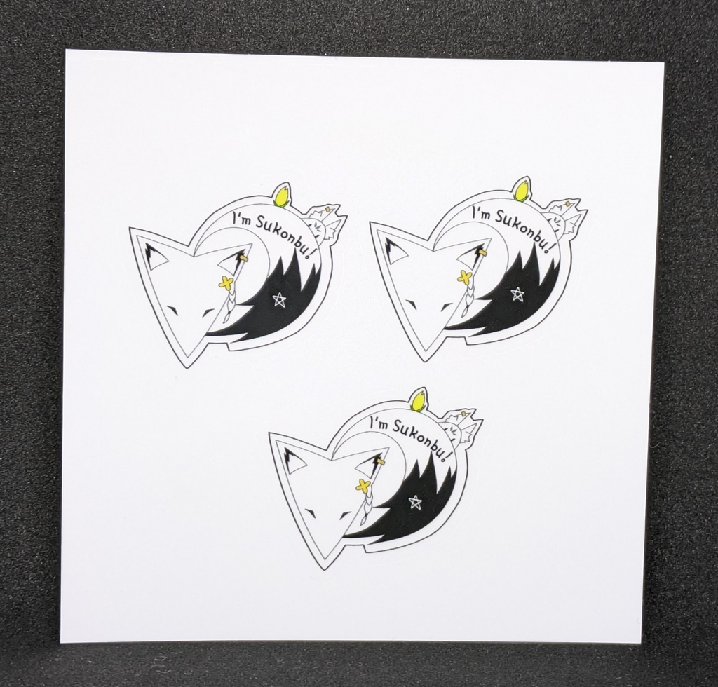 〈 非公式 ホロライブグッズ 〉🌽白上フブキ🌽すこん部ステッカー🌽