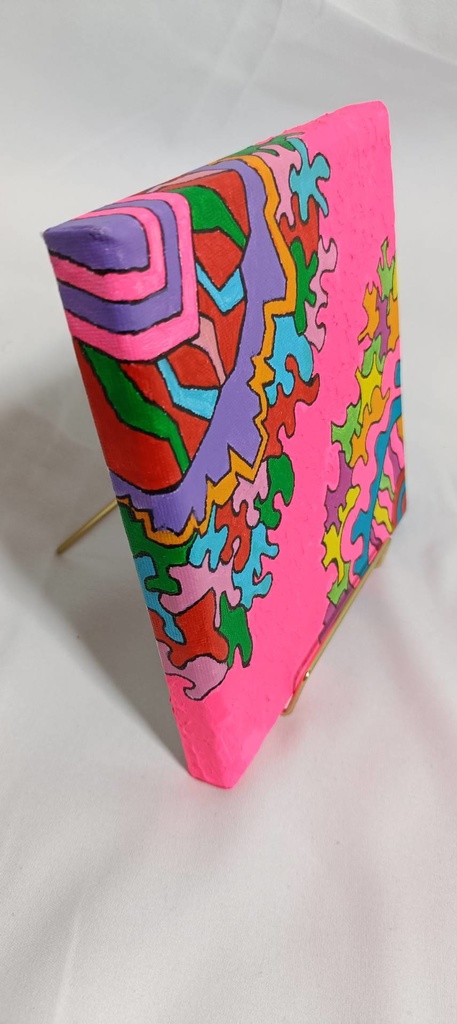 ミニキャンバス原画『華の河』