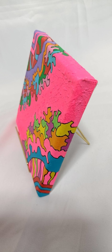 ミニキャンバス原画『華の河』