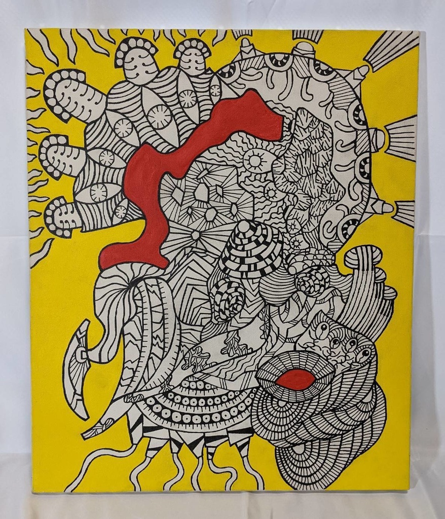 キャンバス原画『発信』