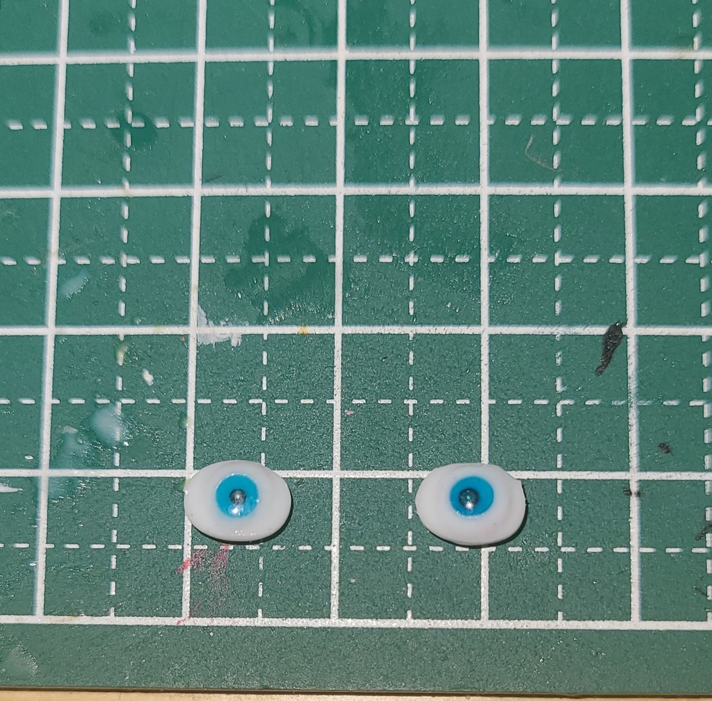 永夜刻痕対応 楕円型レジンアイ6mm（シーブルー）