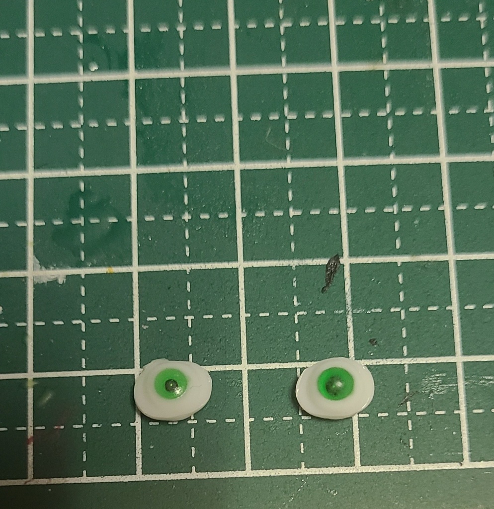 永夜刻痕対応 楕円型レジンアイ6mm（グラスグリーン）