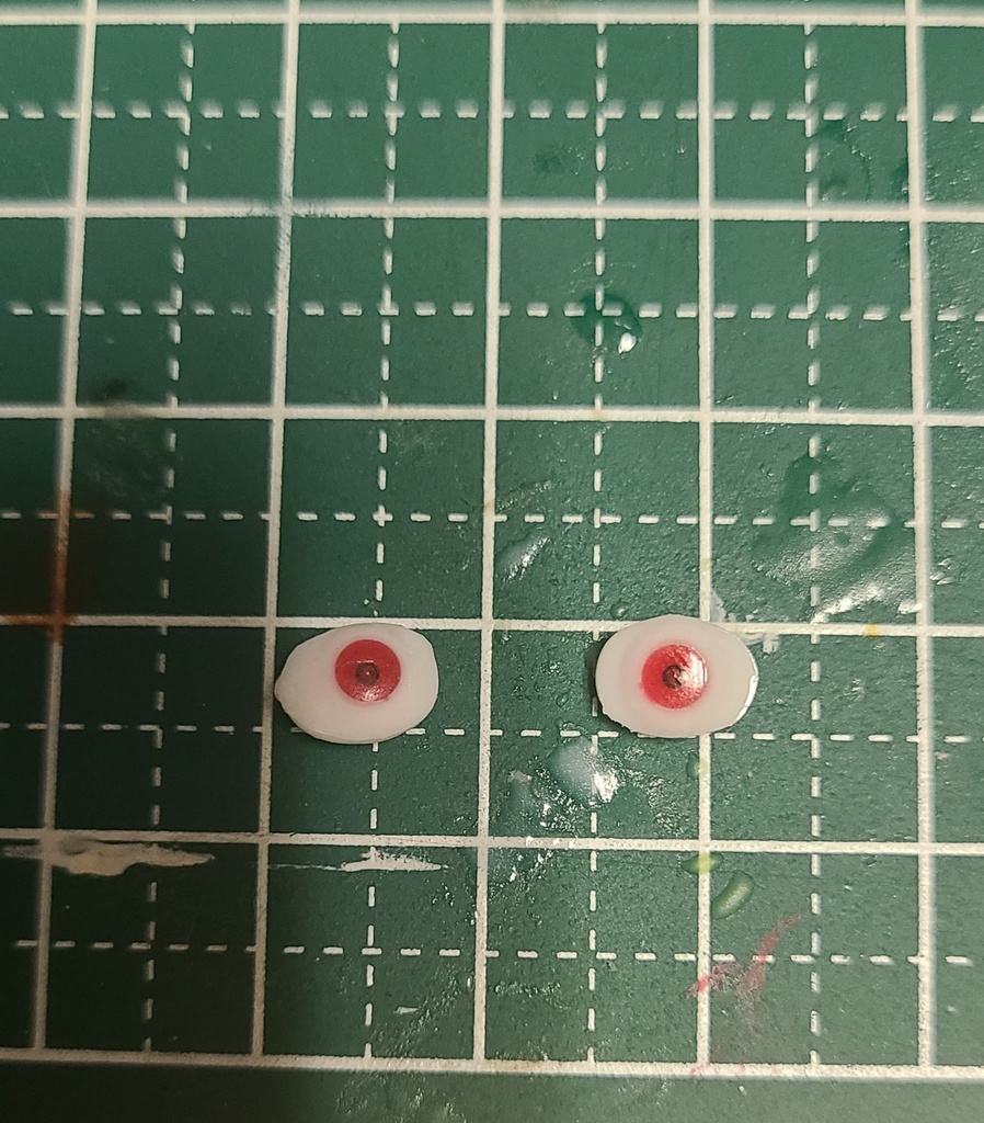 永夜刻痕対応 楕円型レジンアイ6mm（レッド）