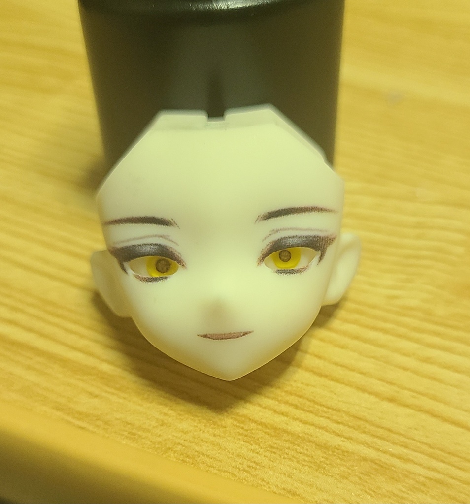 永夜刻痕対応 楕円型レジンアイ6mm（イエロー）