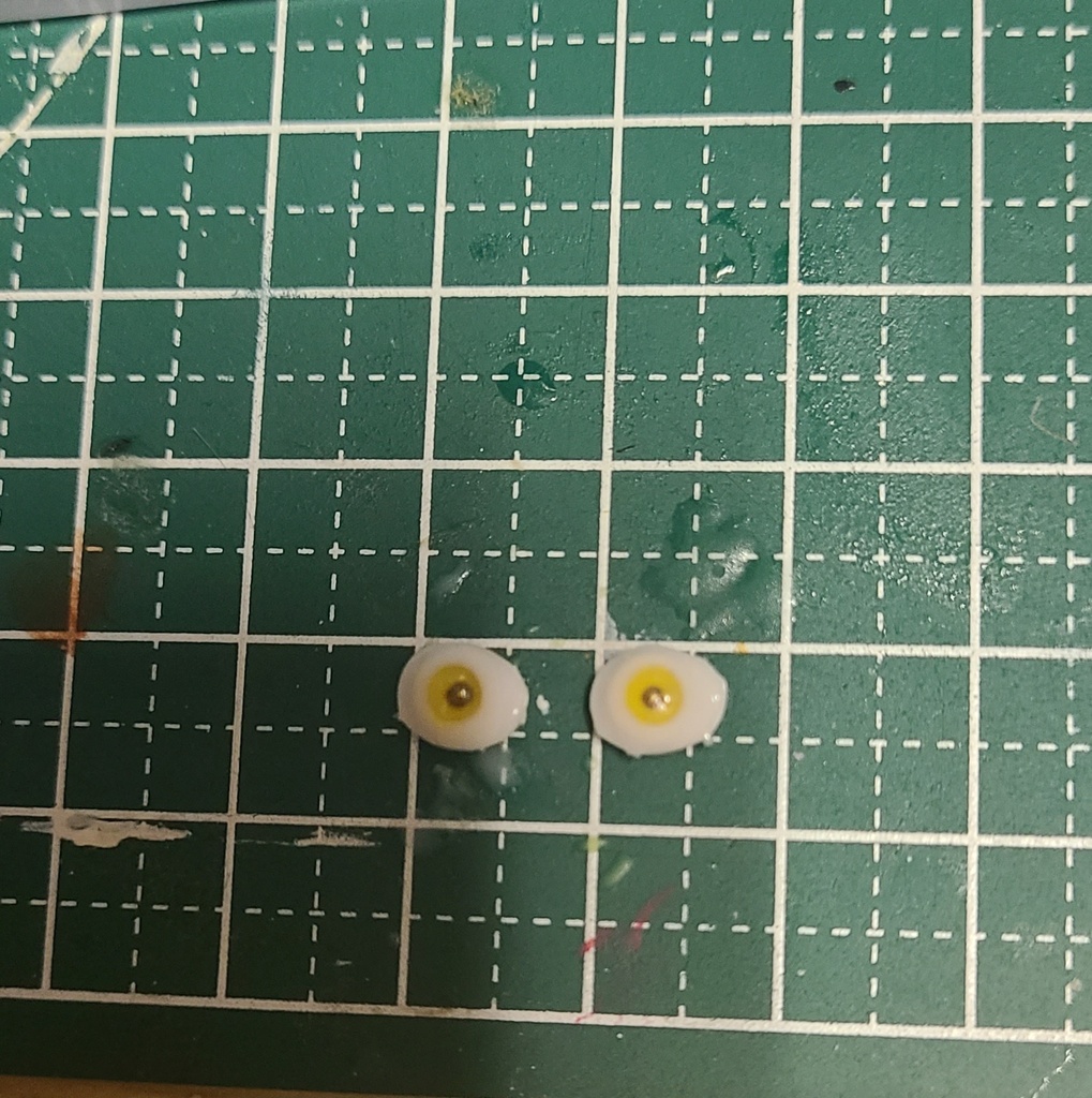 永夜刻痕対応 楕円型レジンアイ6mm（イエロー）