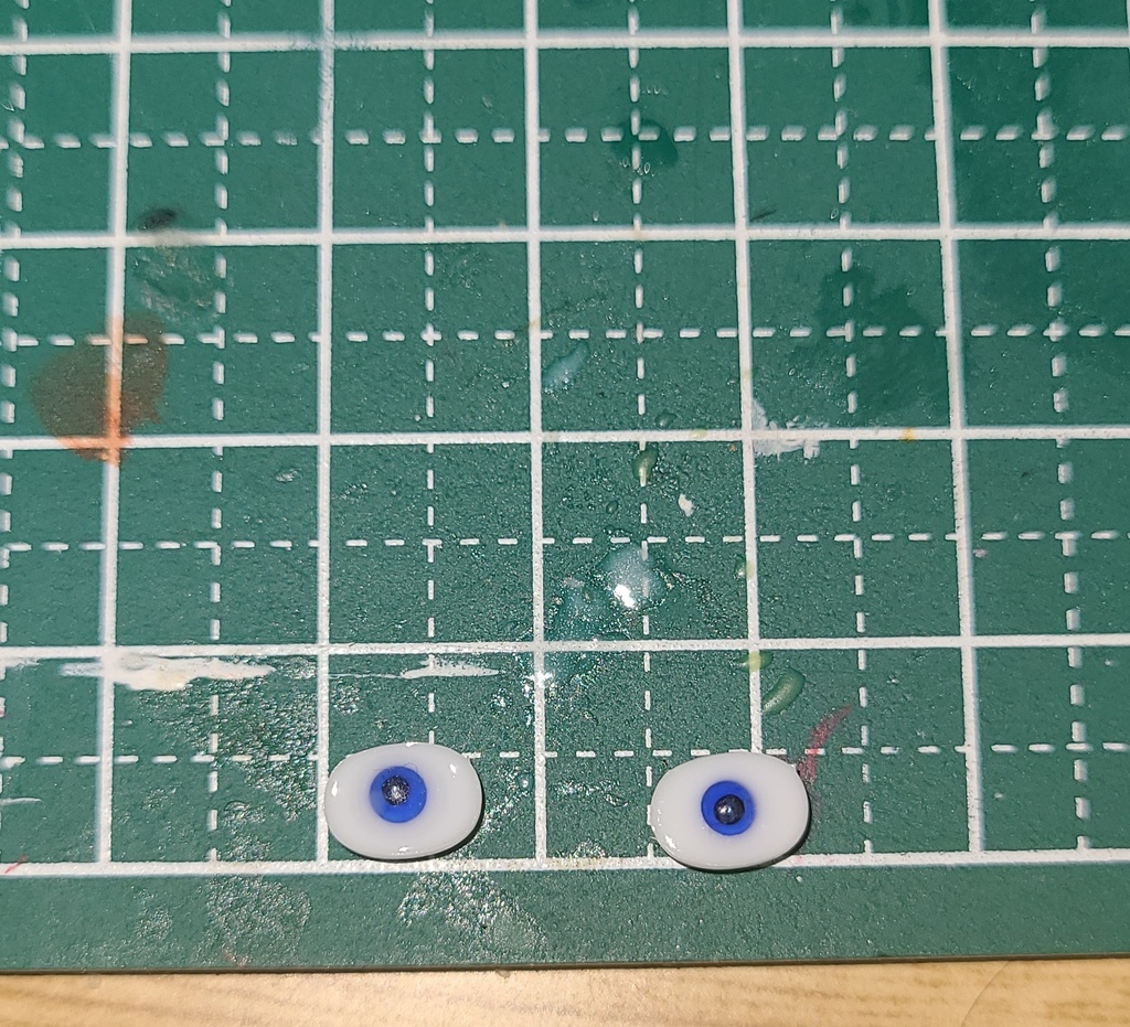 永夜刻痕対応 楕円型レジンアイ6mm（サファイアブルー）