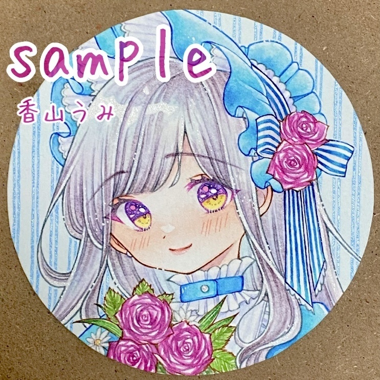 額装原画★「graceful blue」