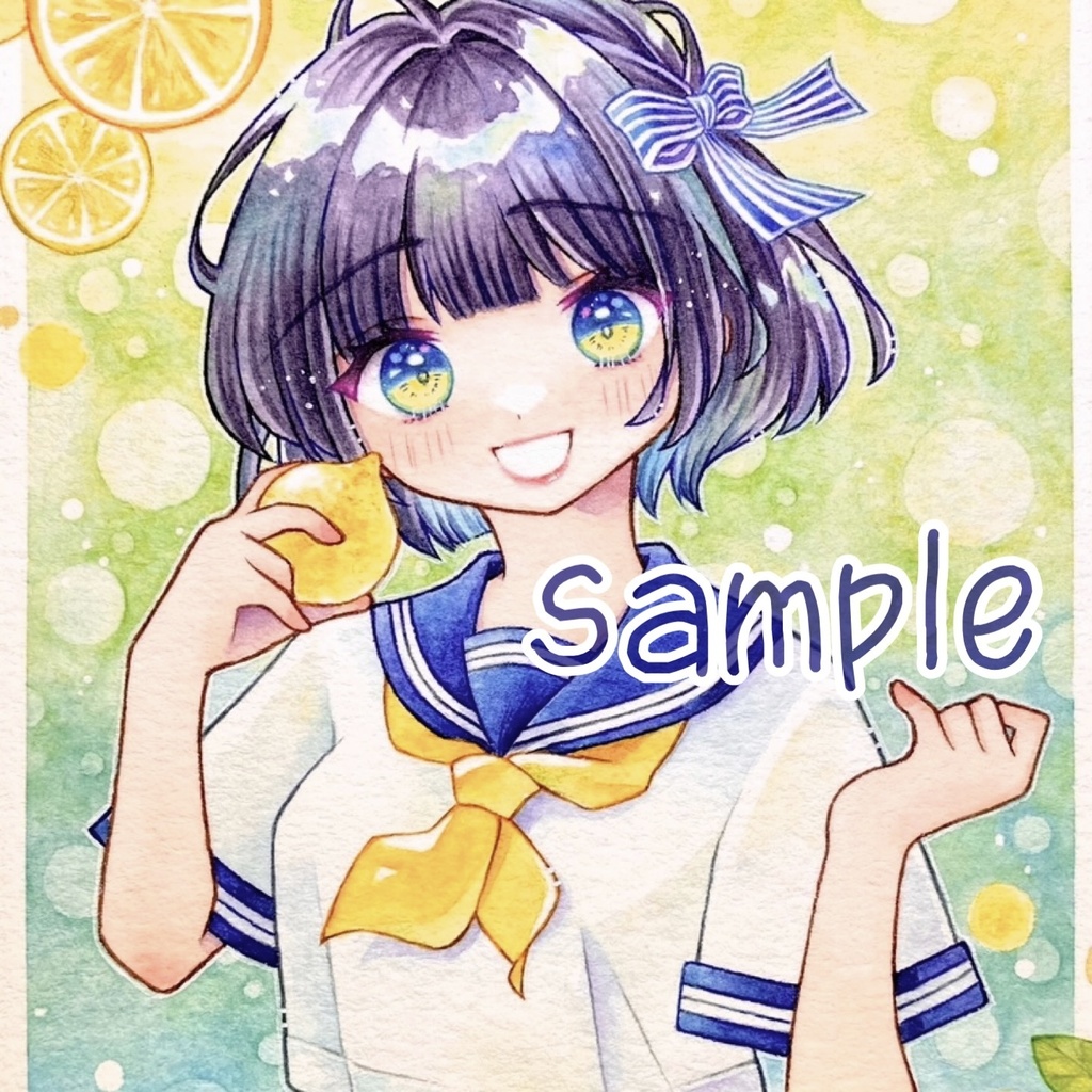 ハガキサイズ原画★Sparkle!