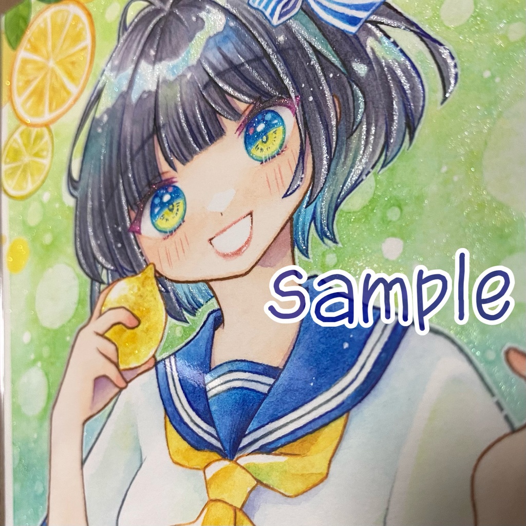 ハガキサイズ原画★Sparkle!