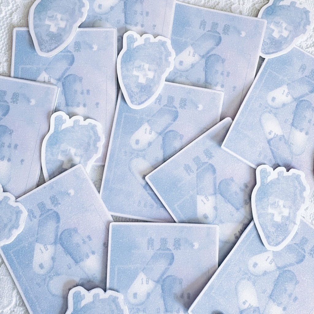 朝焼けの処方ステッカー