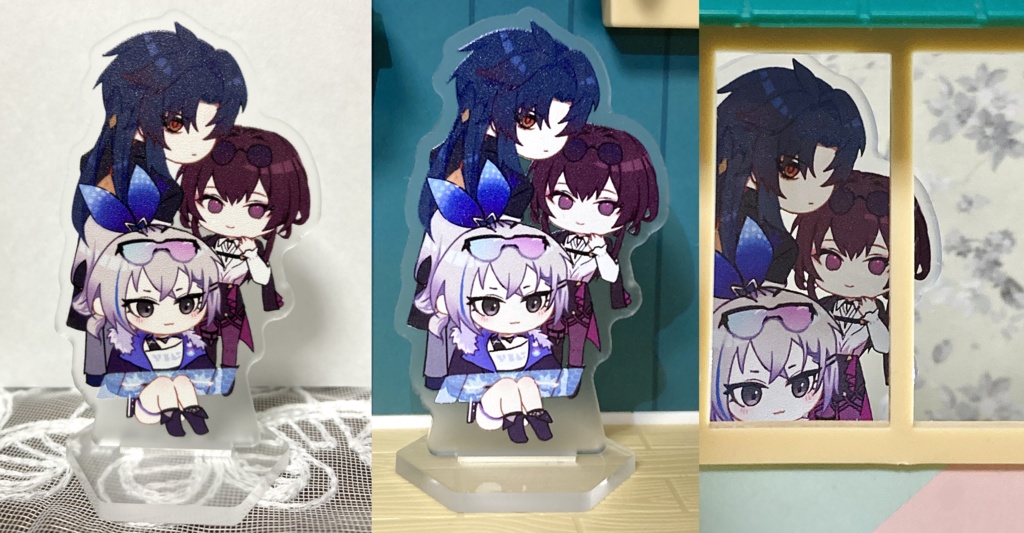 チラリと伺う星核ハンター組アクスタ