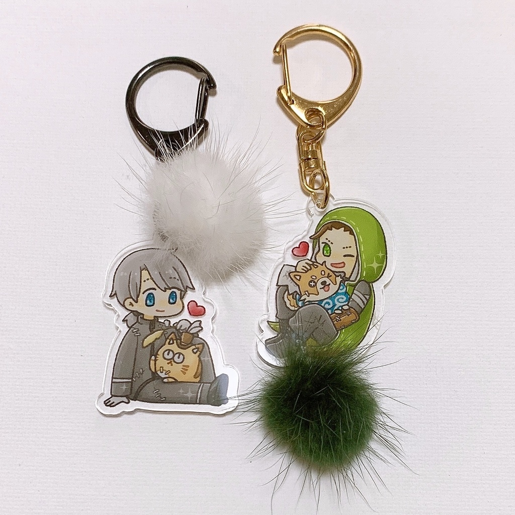 ぽんぽん付きアクキー