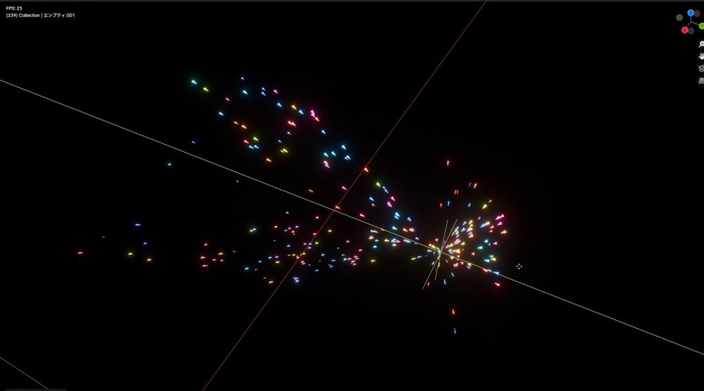 群れ 【Blender】【GeometryNode】