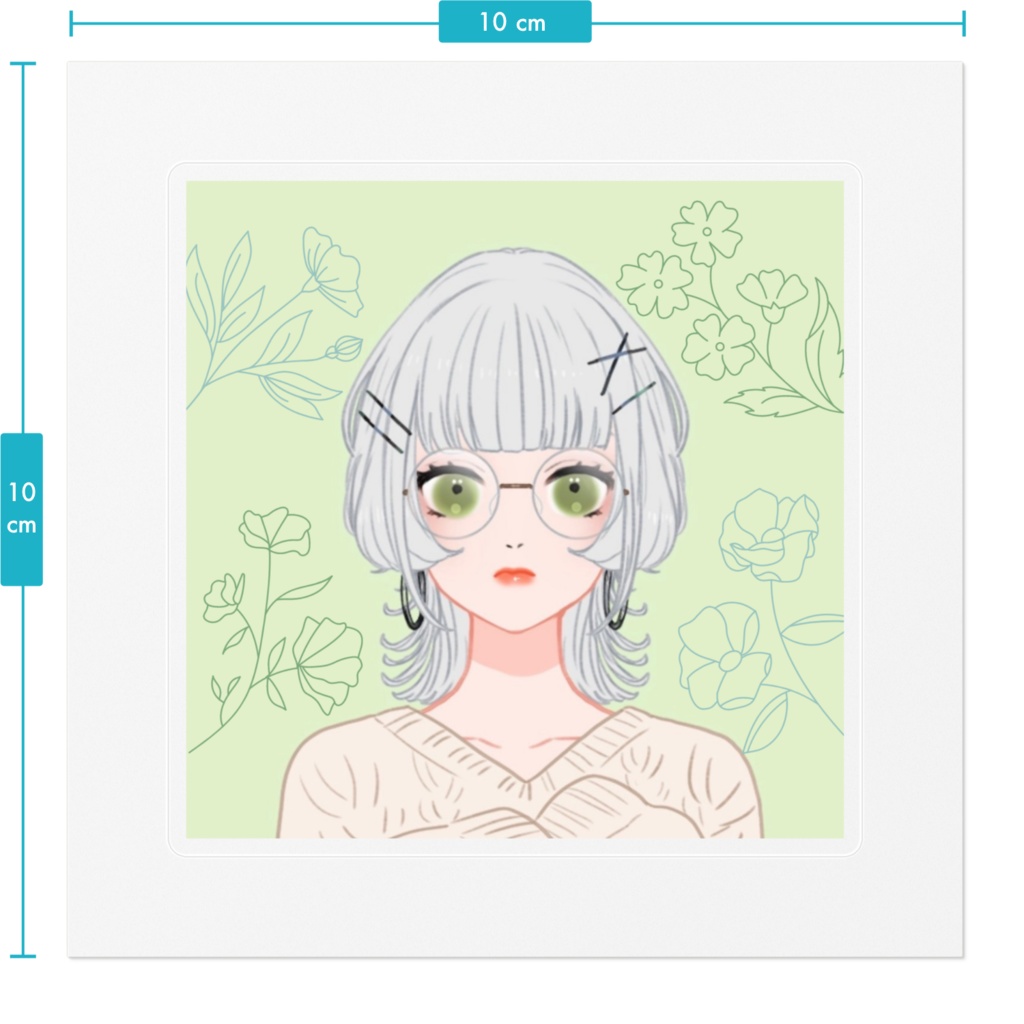 人間ちゃんステッカー②