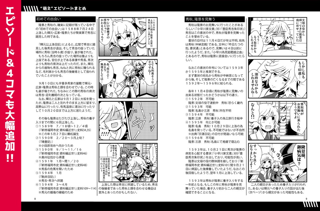 小早川プロファイル第2版~史実エピソードまとめ本~