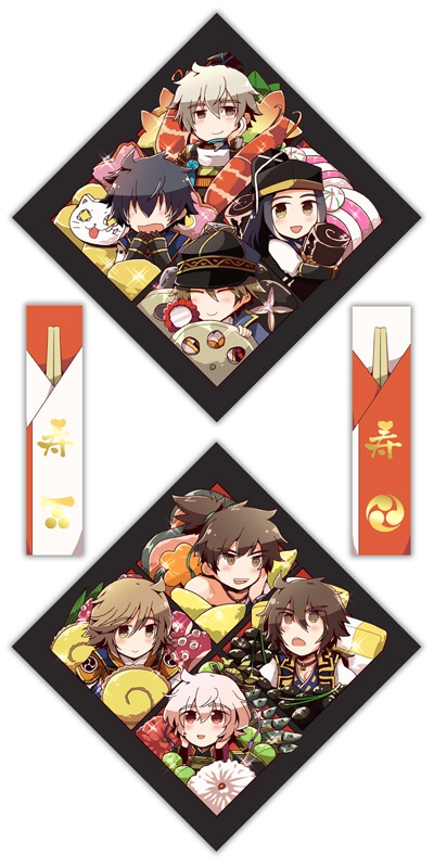 毛利家おせちプラ板ストラップ+ポストカード