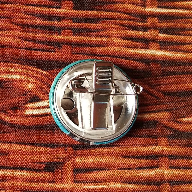 接種済お知らせ缶バッジ(反射素材)