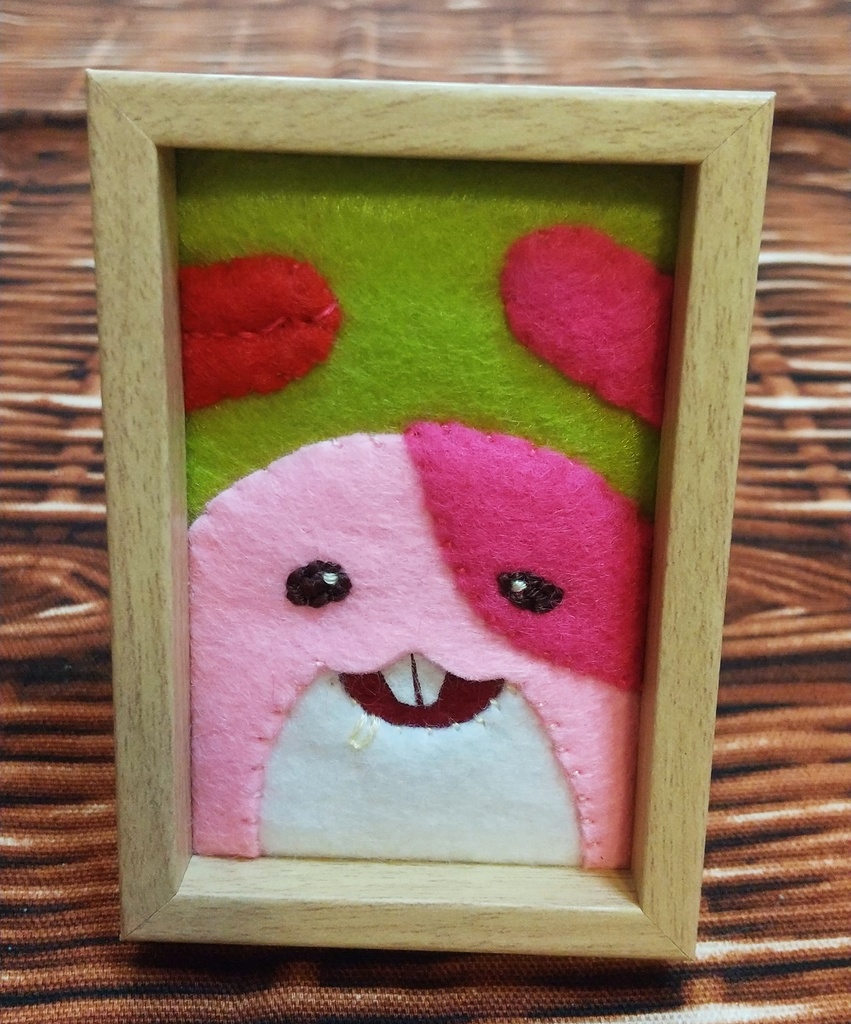 マアアさんアップリケ(ミニ額)