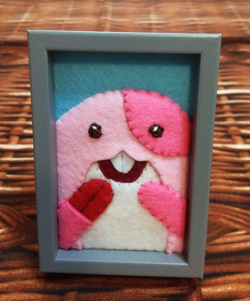 マアアさんアップリケ(ミニ額)