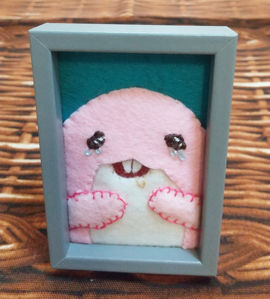 マアアさんアップリケ(ミニ額)