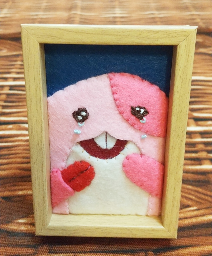 マアアさんアップリケ(ミニ額)