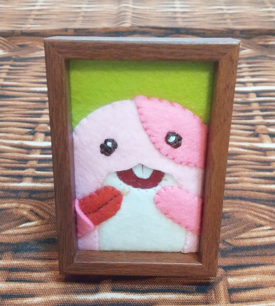 マアアさんアップリケ(ミニ額)