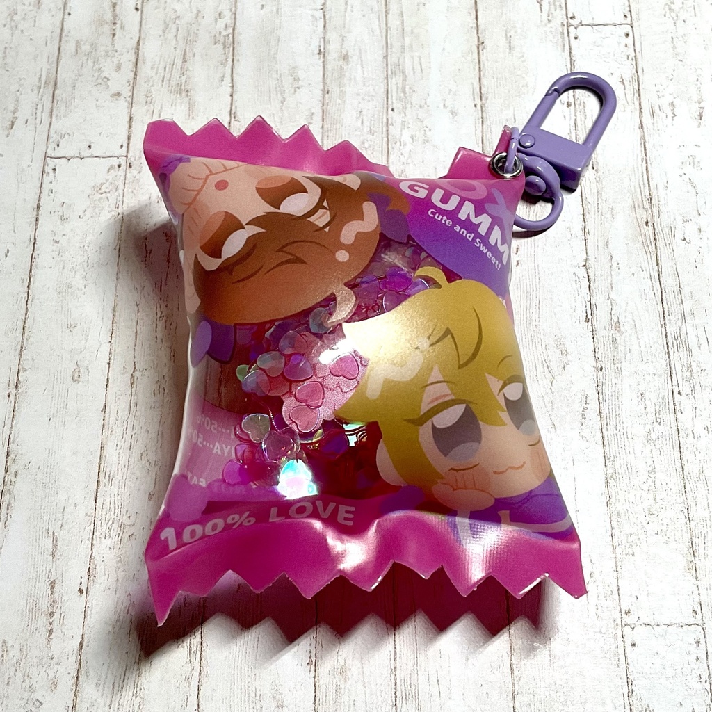 まるばつアクキー&グミ風チャームセット